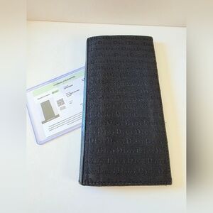 Dior Dior Trotter Monogram Long Wallet Black
